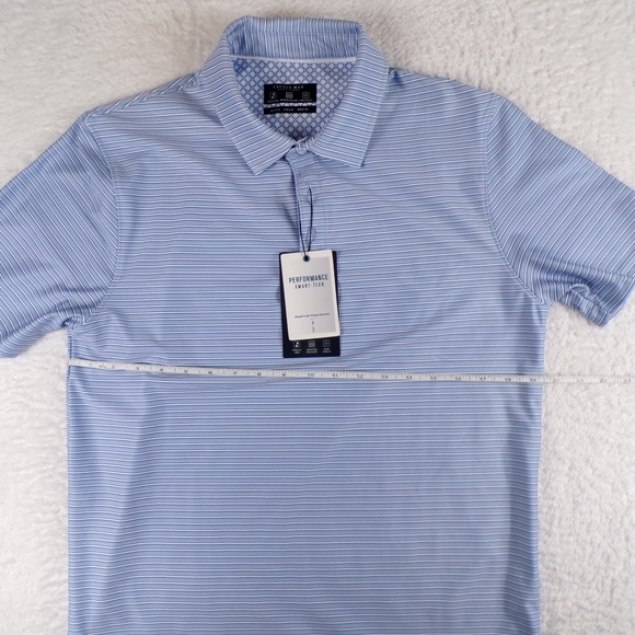 Cactus Man Ricky Singh Men's Size M Polo Blue Performance Tech - Picture 4 of 9